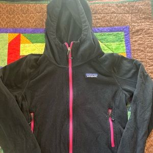 Patagonia Black and Pink Zip Up
